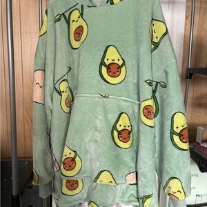 Avocado Print Women's Plush Hoodie